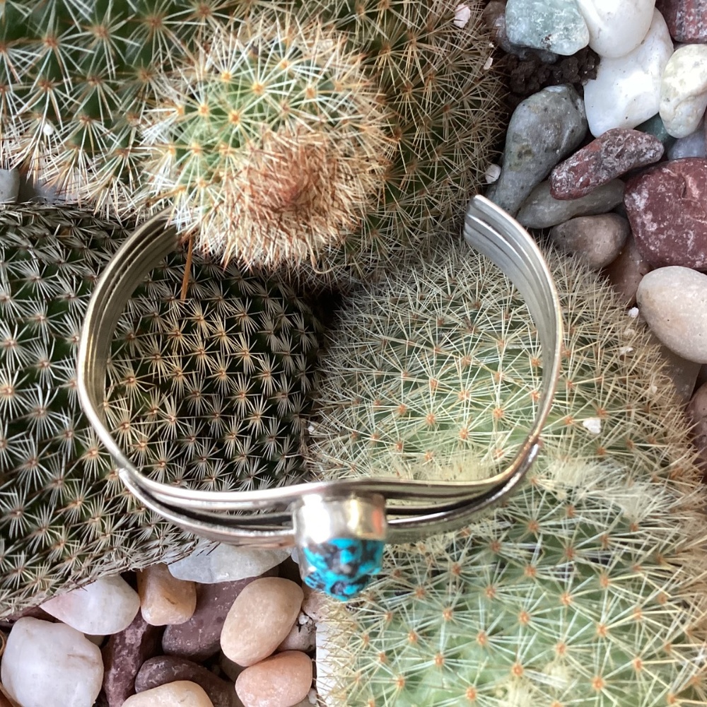 Traditional Unsigned Native American Sterling Sil… - image 5